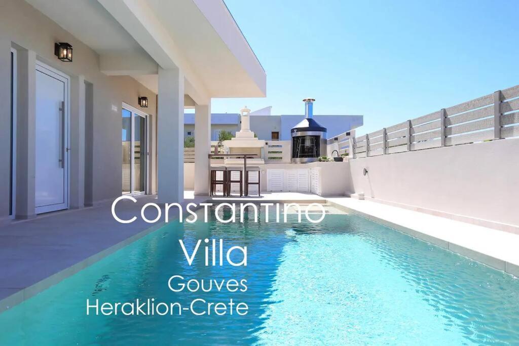 Villa Constantino With Heated Pool Kato Gouves Exterior foto