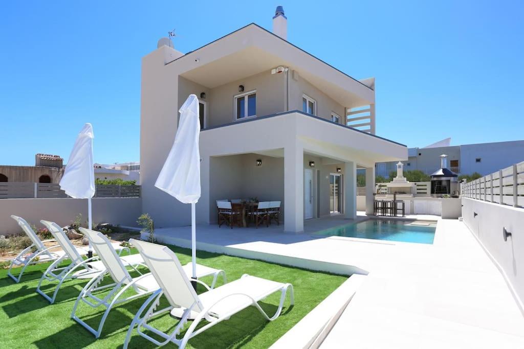 Villa Constantino With Heated Pool Kato Gouves Exterior foto